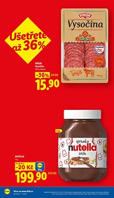 akční leták Lidl 20.4.2026-22.4.2026