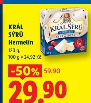 Sýr Hermelín Král sýrů