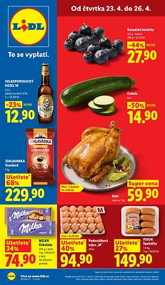 akční leták Lidl 23.4.2026-26.4.2026