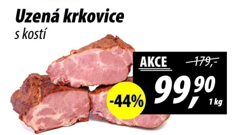 Uzená krkovice s kostí
