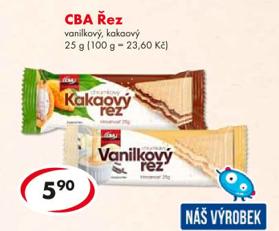 Oplatky křupavý řez CBA