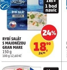 Rybí salát s majonézou Gran Mare