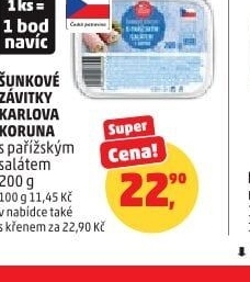 Šunkové závitky Karlova Koruna