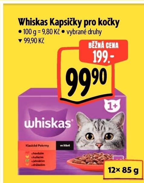 Kapsičky pro kočky Whiskas