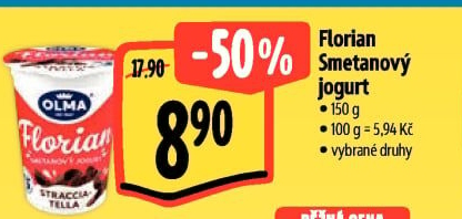 Jogurt smetanový Florian Olma