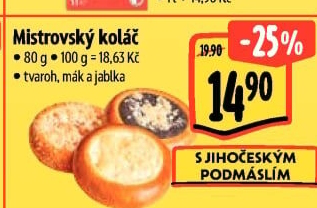 Koláč Mistrovský s náplní Albert