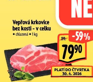Vepřová krkovice bez kosti