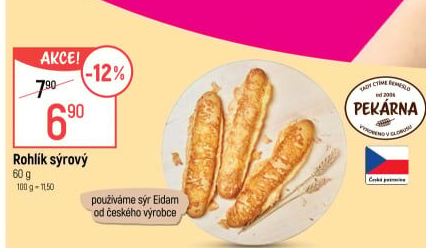 Rohlík se sýrem
