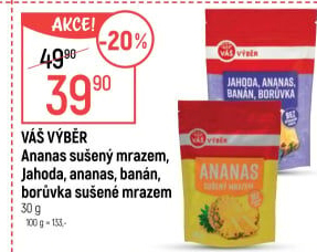 Mrazem sušený ananas Váš Výběr