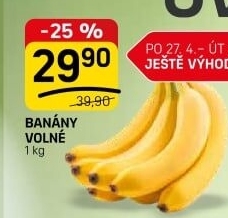 Banány - FLOP TOP akcniletaky.com