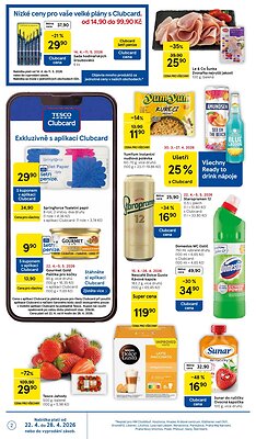 akční leták Tesco 22.4.2026-28.4.2026