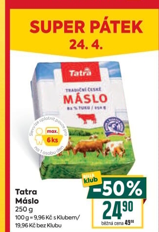 Máslo Tatra