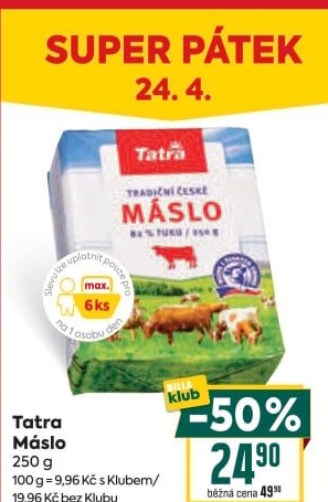 Máslo Tatra