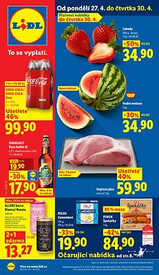 akční leták Lidl 27.4.2026-30.4.2026
