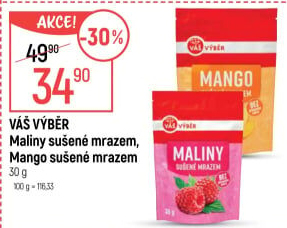 Mrazem sušené mango Váš Výběr