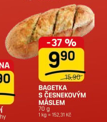 Bageta s máslem