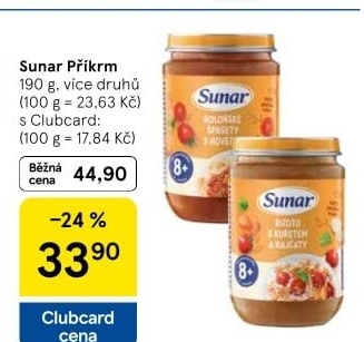 Příkrmy Sunar