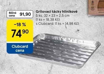 Tácky grilovací