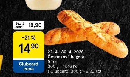 Bageta česneková