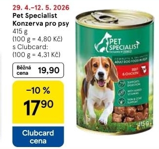 Konzerva pro psy Pet Specialist