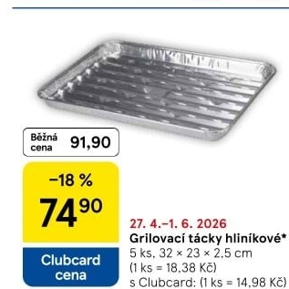 Tácky grilovací