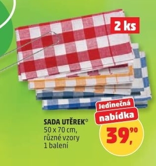 Utěrky látkové