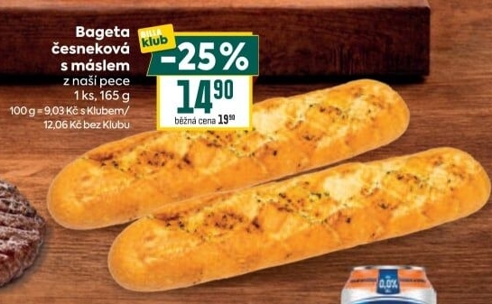 Bageta s máslem