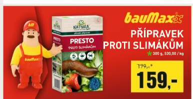 Přípravek proti slimákům Natura Presto