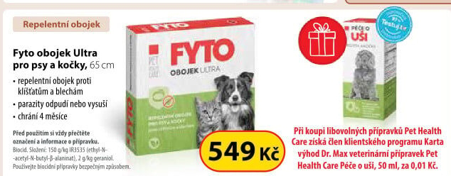 Obojek pro psy a kočky antiparazitní Fyto Pet Health Care