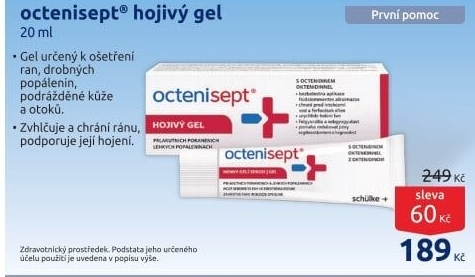 Gel na podporu hojení Octenisept