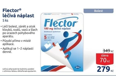 Náplasti léčivé Flector