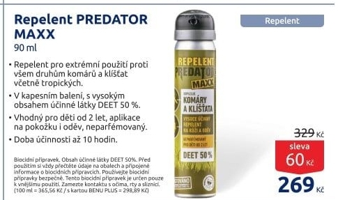 Repelent ve spreji Maxx Predator Leroy