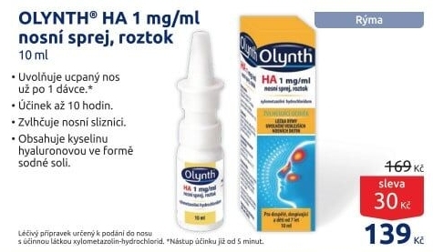 Sprej nosní HA 0,1% Olynth