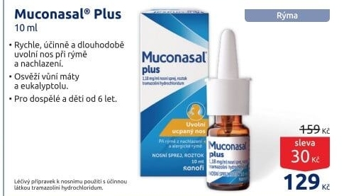 Sprej nosní Muconasal Plus
