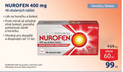 Tablety proti bolesti 400 Nurofen