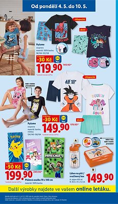 akční leták Lidl 4.5.2026-6.5.2026