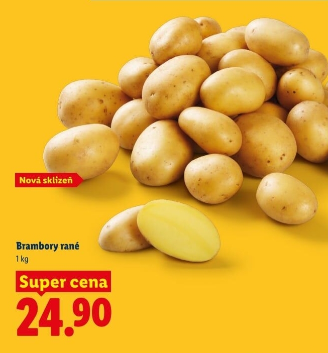 Brambory konzumní rané