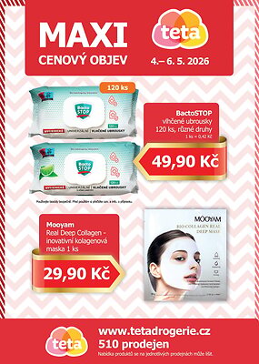 akční leták Teta drogerie 4.5.2026-6.5.2026