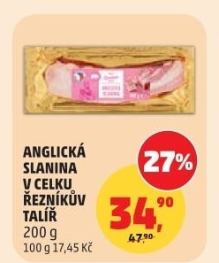 Anglická slanina Řezníkův talíř
