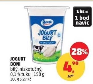 Bílý jogurt Boni