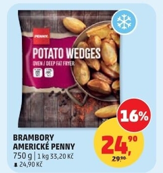 Brambory americké mražené Penny