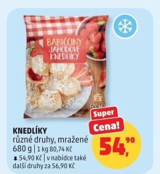 Knedlíky plněné mražené