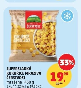 Kukuřice mražená Mrazivá Čerstvost