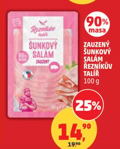 Salám šunkový zauzený Řezníkův talíř