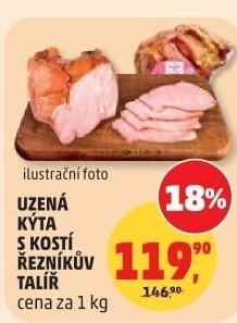 Uzená kýta s kostí Řezníkův talíř