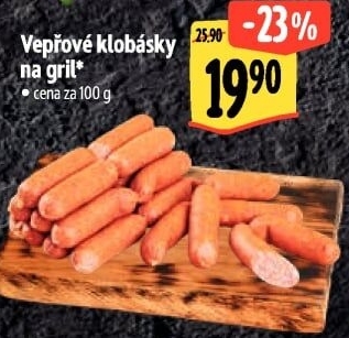 Vepřové klobásky na gril
