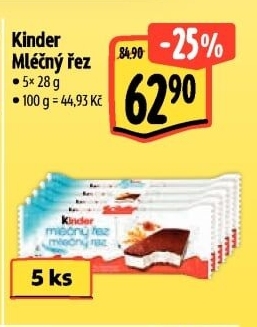 Řez mléčný Kinder