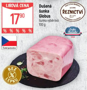 Šunka dušená výběrová Globus