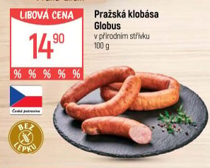 Pražská klobása Globus