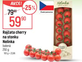Rajčata cherry keříková Čerstvě utrženo